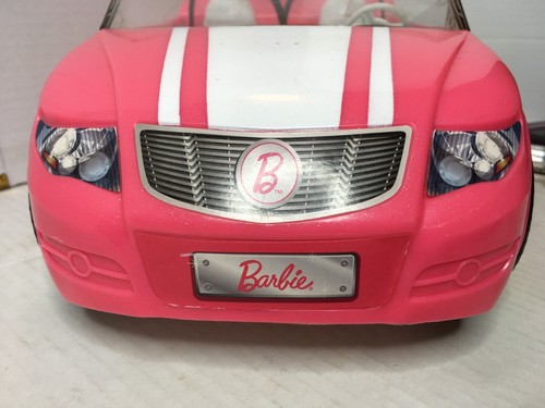 Mattel Barbie Auto Rosa Glam Cabrio Strisce Bianche Solo per Ricambi Non Funzionante - Foto 20 di 20
