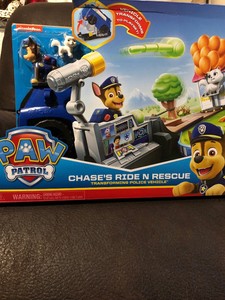paw patrol chase's ride rescue transforming playset