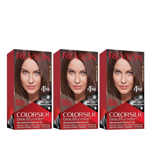 Revlon Colorsilk Color Permanent 3D Radiant Hair Color *CHOOSE SHADE* 3Pack - Picture 22 of 41