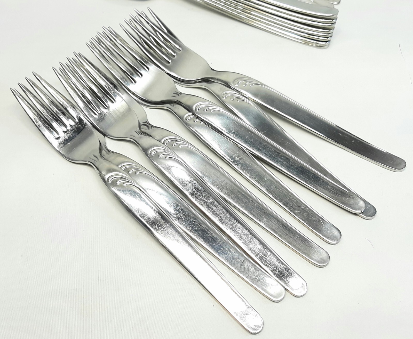 VINTAGE SMS RONEUSIL ROSTFREI GERMANY 31 PC STAINLESS FLATWARE SET