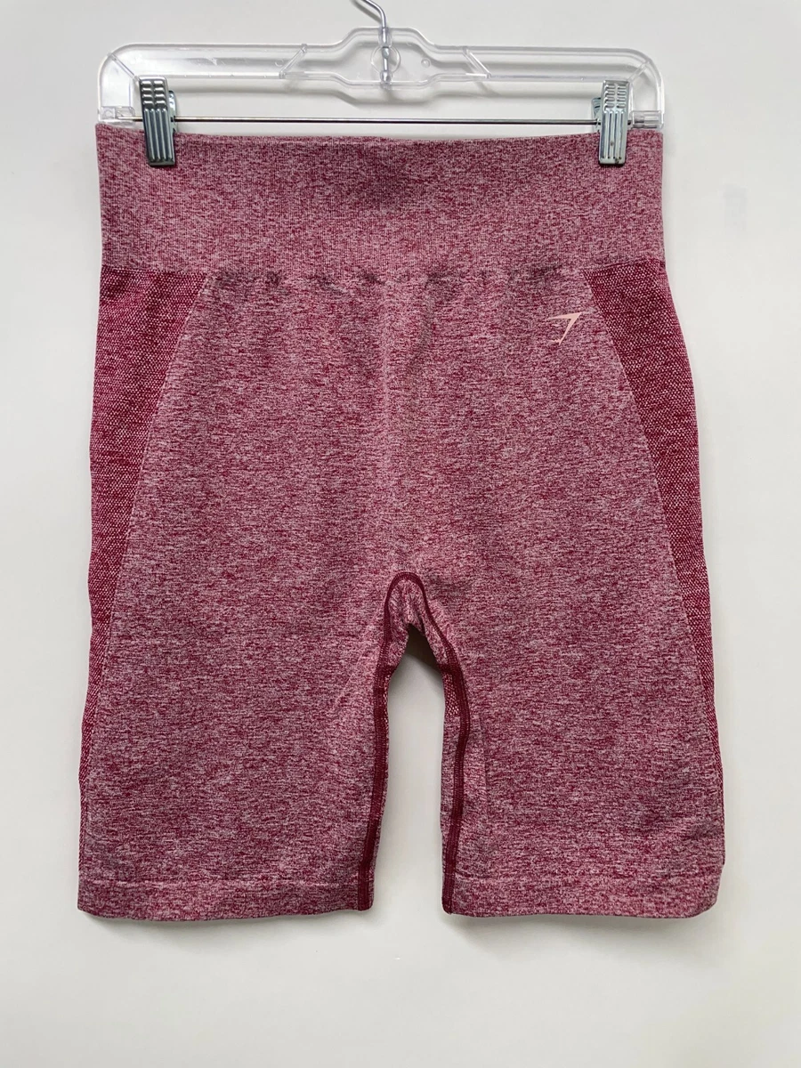 Gymshark Women's XXL Flex Cycling Shorts Burgundy Marl Plus Size B1A4I-RBB6  NWT