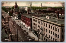 Postcard Birds Eye View Lincoln Nebraska Era 1907    E 24