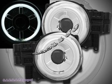 07-14 Toyota FJ Cruiser Projector Headlights Chrome CCFL Halo Angel Eyes Pair