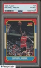 1986-87 Fleer Basketball #57 Michael Jordan RC Rookie HOF PSA 8 WELL CENTERED