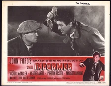 INFORMER Original Movie Lobby Card Poster John Ford Victor McLaglen Drama r55