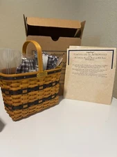 2000 Longaberger Collectors Club J.W. Miniature Bread & Milk Basket NWB