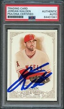 2012 Topps Allen & Ginter #48 Jordan Walden Signed Card PSA Slabbed Auto Angels