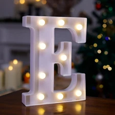 LED Marquee Sign Light up Letters, Alphabet Light up Letters Sign, Battery Power