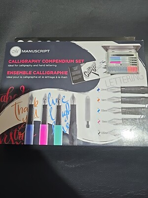 Manuscript Calligraphy Compendium Set 4 Pens & 5 Nib Sections Different ...