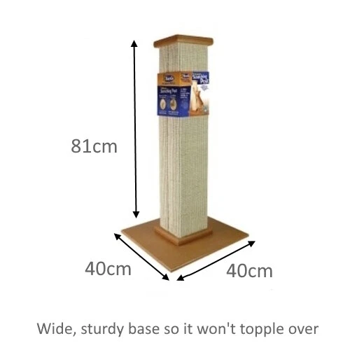 Smart Cat Heavy Duty Tall Sisal Scratch Pole - SmartCat Ultimate Scratching Post - Image 4 of 4