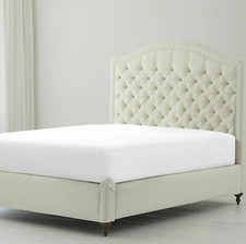 Superior White Solid Queen Size 1 PC Fitted Sheet 15 Inch 1000TC Egyptian Cotton