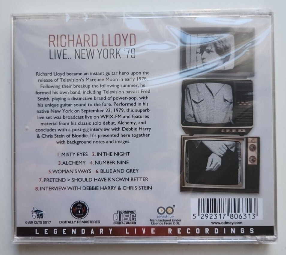 Image showcasing Richard Lloyd - Live.. New York '79 - CD 2017 NEW & SEALED ...