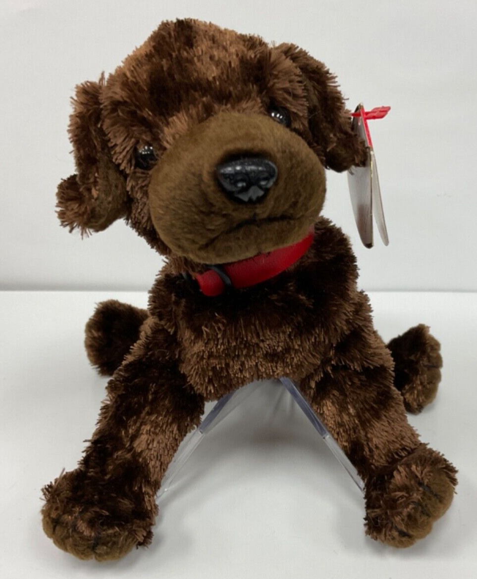 TY Beanie Babies ~ MUDDY the Chocolate Labrador Dog 5.5