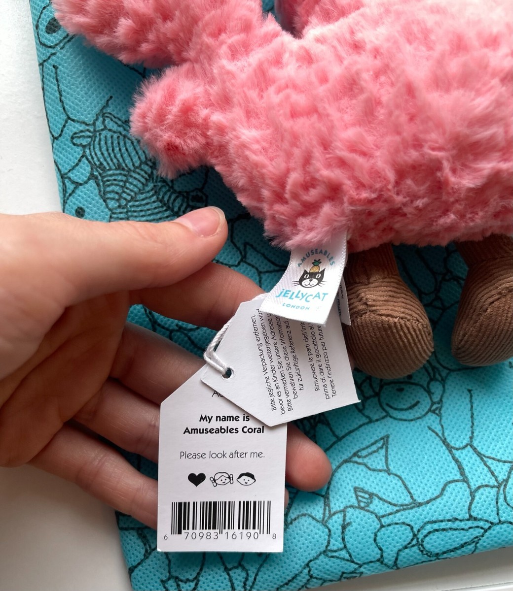 Jellycat A6CRL Amuseables Coral for sale online | eBay