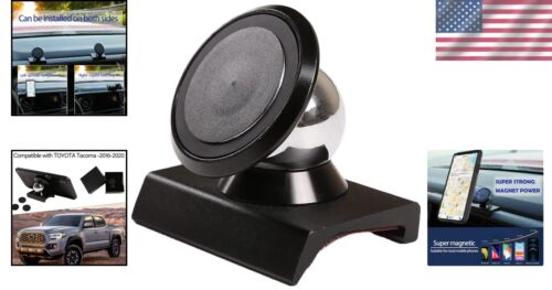 Magnetic Car Phone Mount for Tacoma, Easy Install, Adjustable, Sturdy Design - Picture 2 of 11