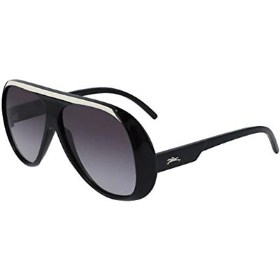 NEW Longchamp LO664S 001 Black & White Sunglasses with Grey  display picture 2