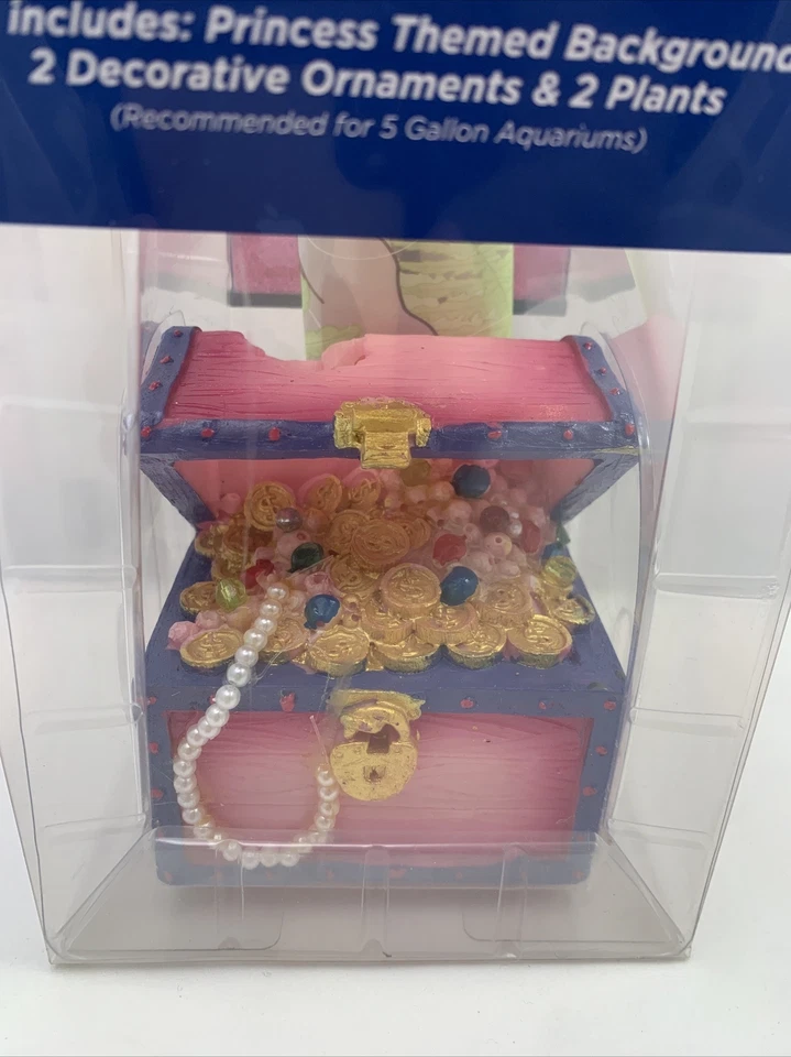 Kit Acuario Cultura Acuario Princesa Peces Decoración Fondo Rosa Plantas Adornos Foto 3 de 4