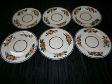 Set Of 6 Syracuse China Peasantry O.P.CO. RR ? Dessert Sandwich Side Plates