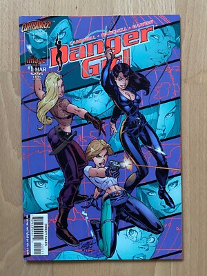 Image Comics DANGER GIRL 1 (J. Scott Campbell US Variant Cover Edition 1998)