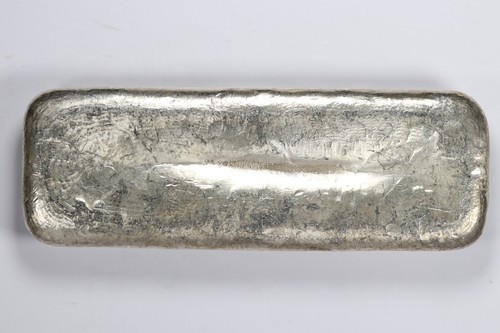 Vintage Brown Materials Co. 10oz .999 Fine Silver Bar Old Loaf Style Poured - Picture 2 of 6