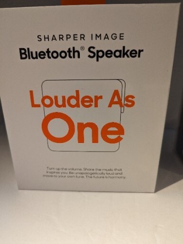 Sharper Image - Louder As One Bluetooth Speaker - White - Picture 6 of 9