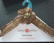 Lindsay Phillips Switch Flops Interchangeable Straps Size Small New Deidi