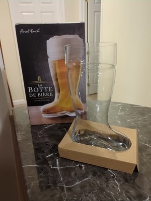Final Touch Das Beer Boot  1 Liter Large German Drinking Game Glass In Box