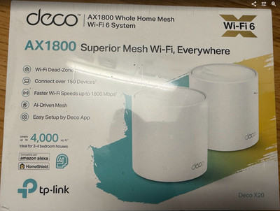 tp-link deco x20 ax1800 Whole Home Mesh Wi-Fi 6 System