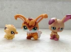 AUTHENTIC Littlest Pet Shop LPS LOT 2461~Angora Bunny,1755 HAMSTER,1722 Rabbit