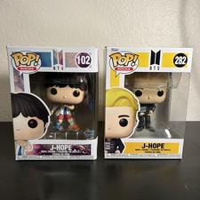 Funko Pop! Rocks: BTS - J-Hope #102 & #282 (Butter) Vinyl Figure Lot of 2