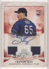 2015 Panini Diamond Kings Silver Signatures 294/299 Trevor May #182 Auto 1h1