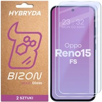 2X Schutzglas FüR Oppo Reno 15 Fs Bizon Displayschutzglas Hybridglas Handyglas