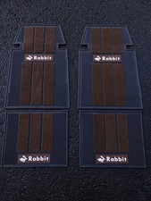Vw Mk1 Rabbit Floor Mats Brown Full Set New.