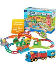 VTech TUT-TUT Baby Flitzer Bunter Bahnhof I Interaktives Spielset mit Zug