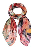 Desigual Nasau Rectangle Foulard Tuch Tutti Fruti Koralle GrüN Neu