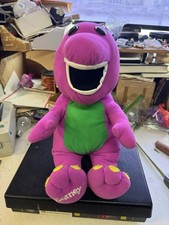 VTG 1993 Lyons Talking Barney Dinosaur Plush 18 Long Tested Working Playskool