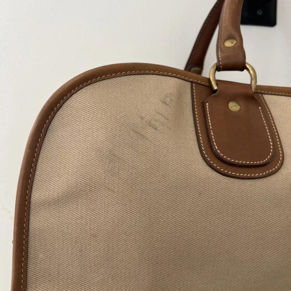 De colección Marley Hodgson No. Bolsa de equipaje de cuero de lona para viajero 51 GHURKA fin de semana Foto 4 de 4