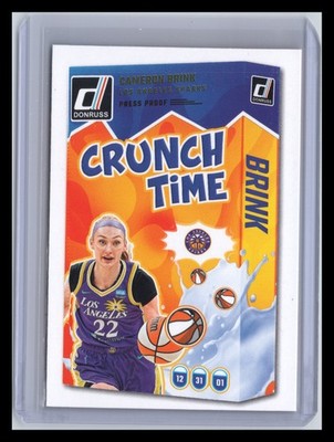 2025 Donruss WNBA #17 Cameron Brink Crunch Time Press Proof