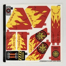LEGO STICKER SHEET 71704 Ninjago Kai Fighter Decals Stickers Legacy