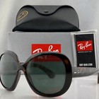 New Ray-Ban Jackie Ohh II Tortoise/ Green G15 60mm Sunglasses RB4098
