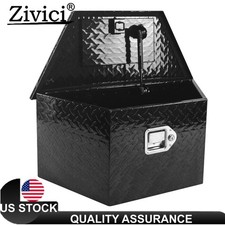 26"X11.8"X12" Aluminum Diamond Plate Trailer Tongue Tool Box for Pickup Truck RV