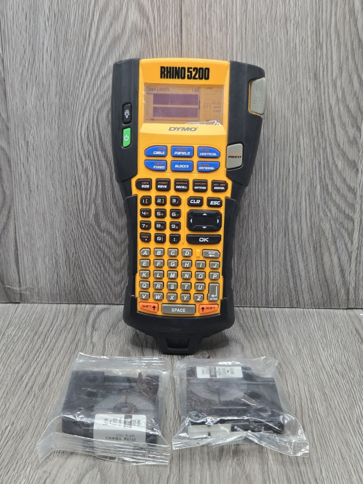 DYMO Rhino 5200 Industrial Label Maker - Black/Yellow
