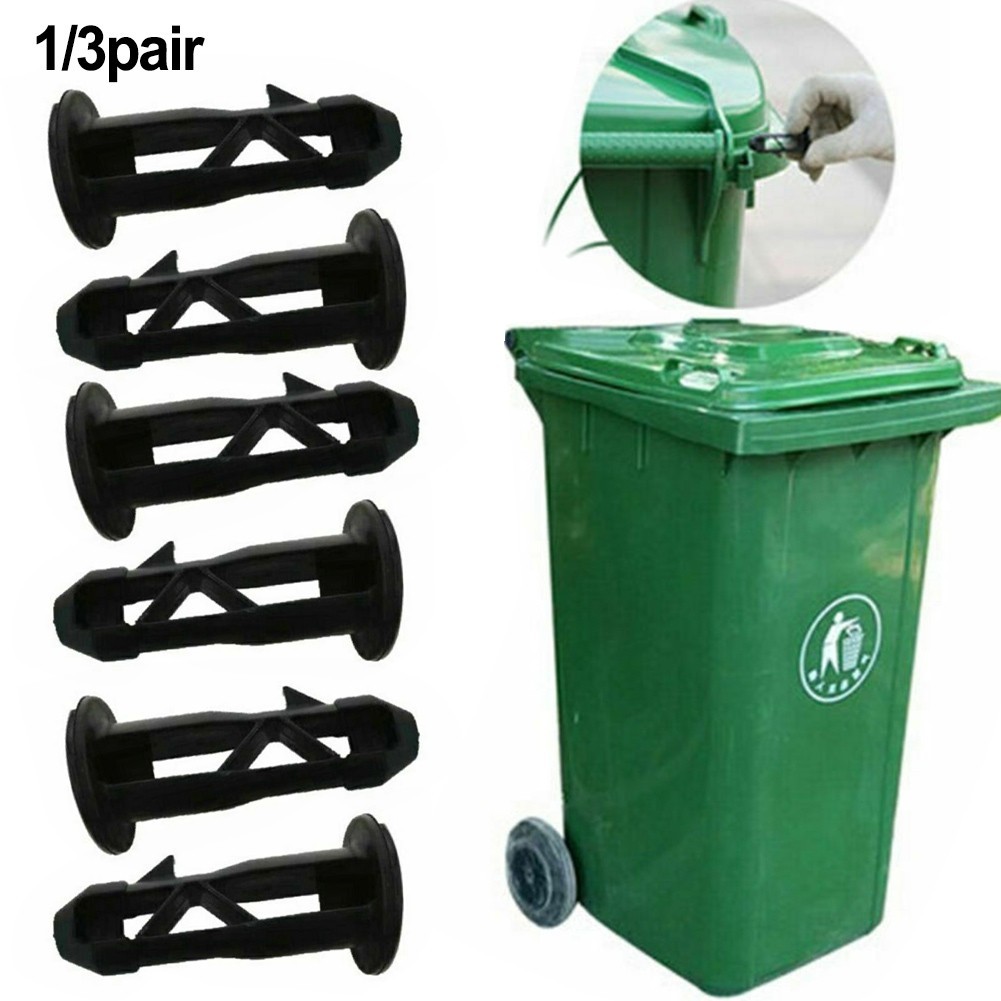 Lot 8 Goupilles Charnière Plastique Pour Poubelle WHEELIE - Fixation Couvercle 240L