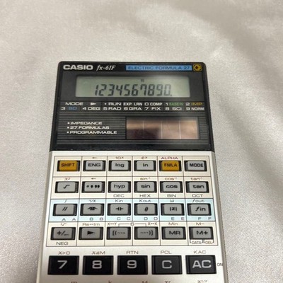 Casio fx-61F Electric Formula Scientific Calculator Vintage Engineering Japan