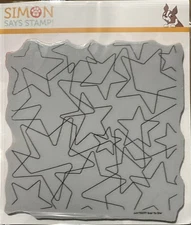 New, Simon Says Stamp STAMPtember 2021 'STAR TO STAR' background rubber stamp