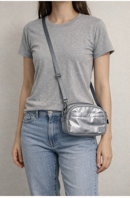 IHKWIP Day to Day Convertible Crossbody / Fanny Pack Bag Metallic Stone Grey