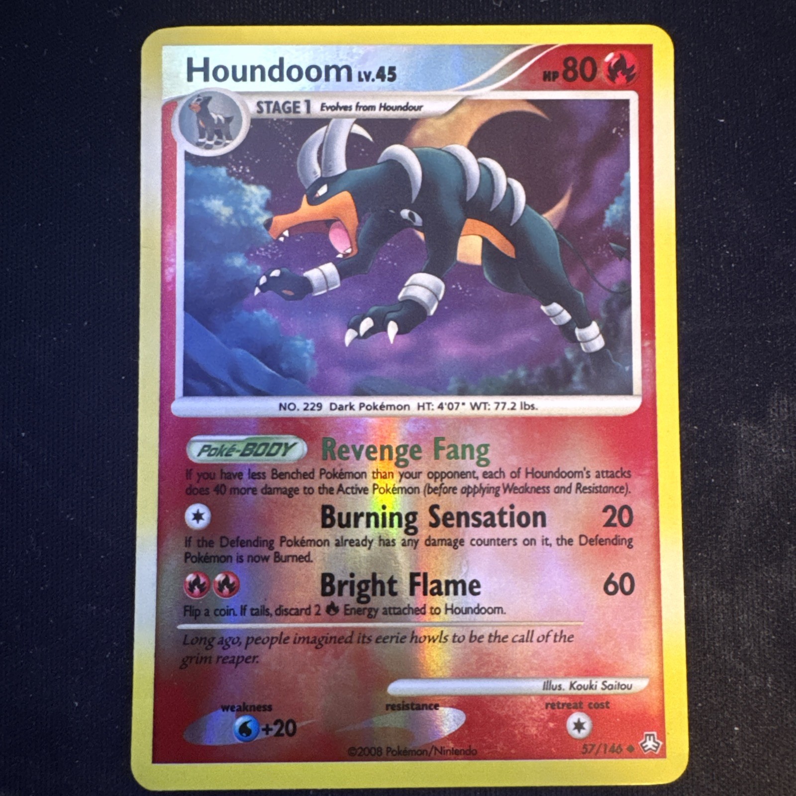 Houndoom | 57/146 | Reverse Holo | Legends Awakened | Pokemon Card LP
