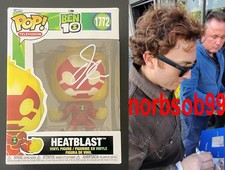 DARYL SABARA SIGNED BEN 10 HEATBLAST 1772 FUNKO POP w/EXACT PROOF & BECKETT COA