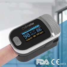 Adult Finger Clip Oximeter LED Finger Pulse Sleep Heart Rate Meter