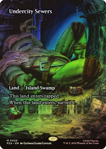 Undercity Sewers (Borderless) Teenage Mutant Ninja Turtles MTG